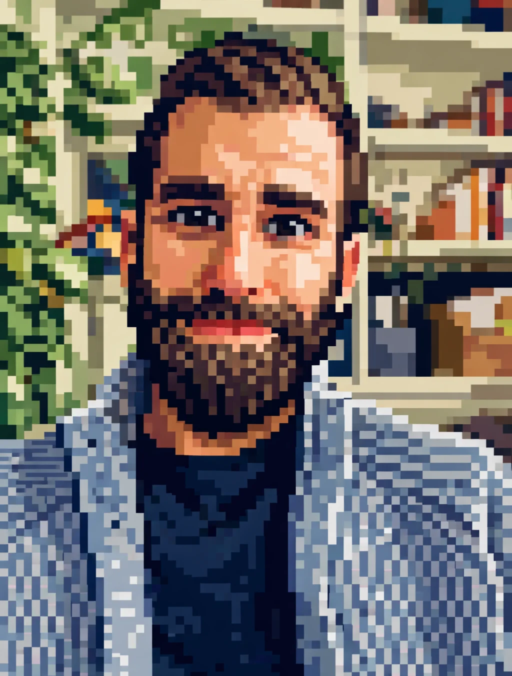 Pixel art portrait of Michael Trythall